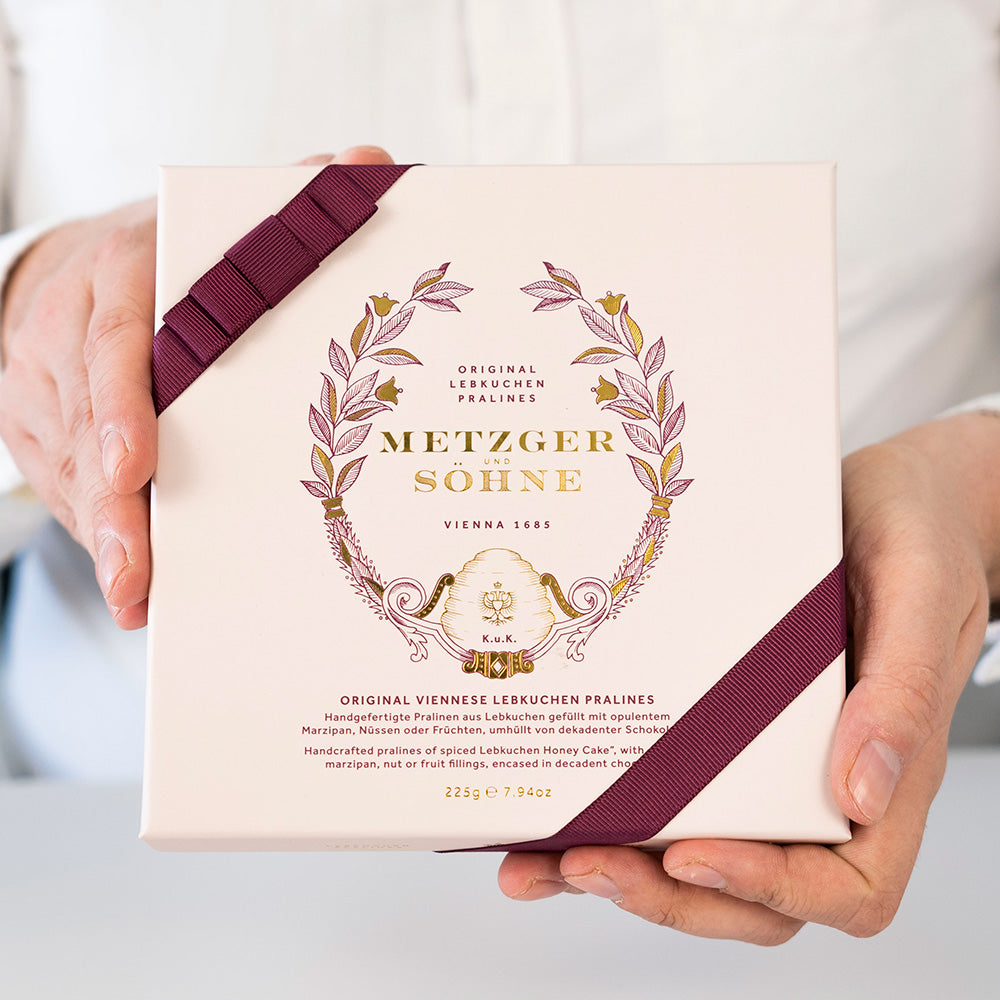 Piccola Geschenkbox mit 16 Lebkuchen Pralinen 225g