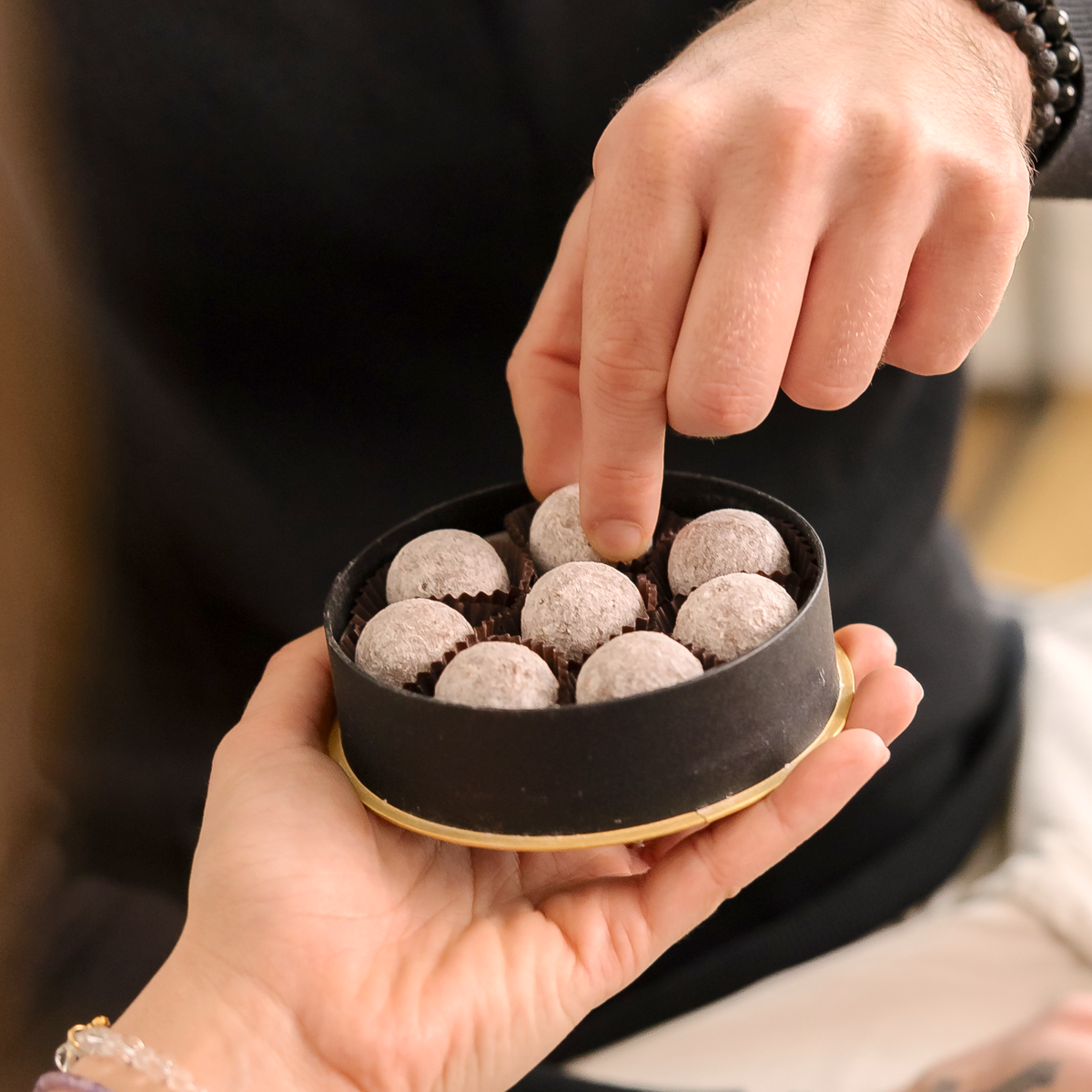 CHAMPAGNER TRÜFFEL - Schokokugeln mit Champagner-Creme 100g