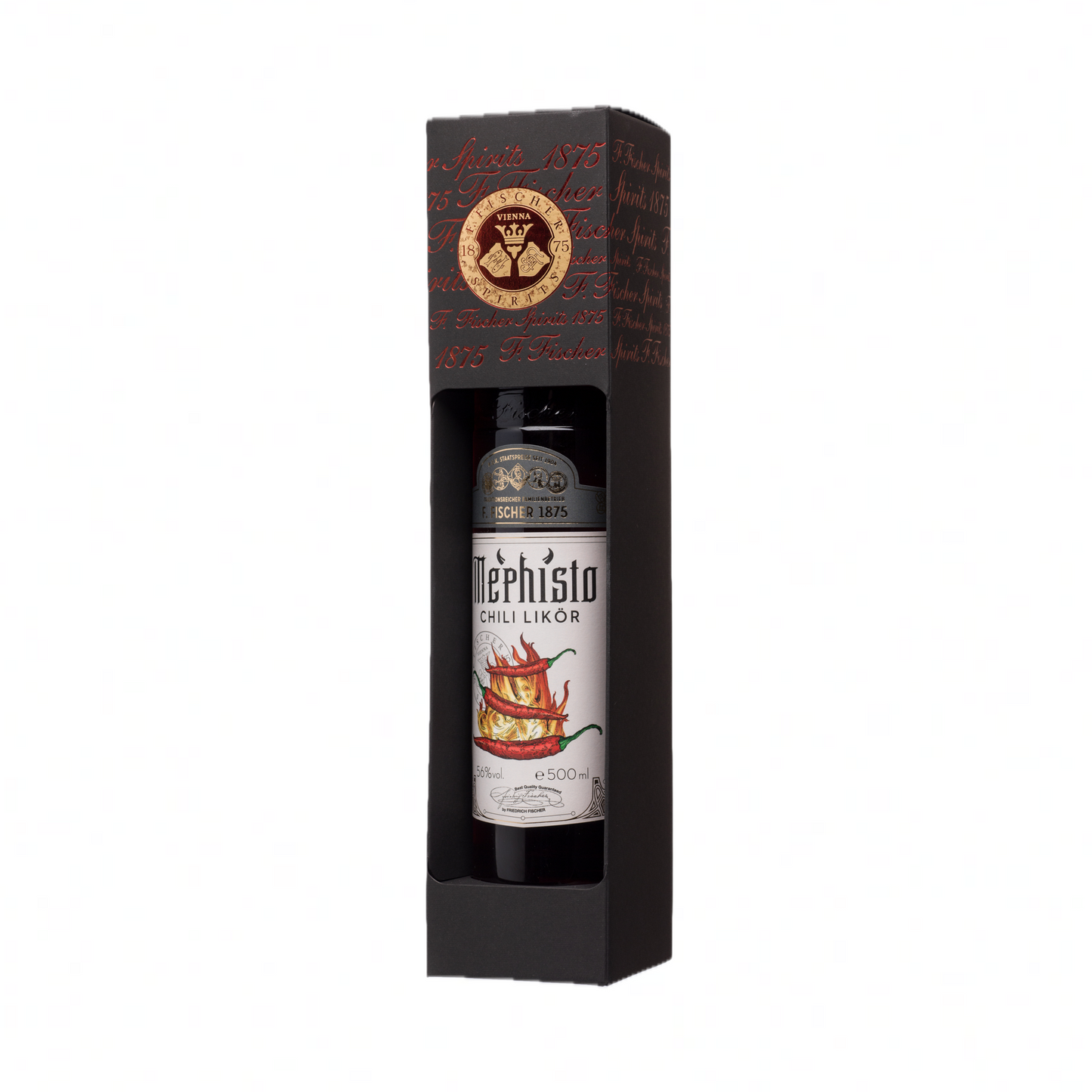 CHILI LIKÖR MEPHISTO im edlen Geschenkkarton 56% vol 0,5l