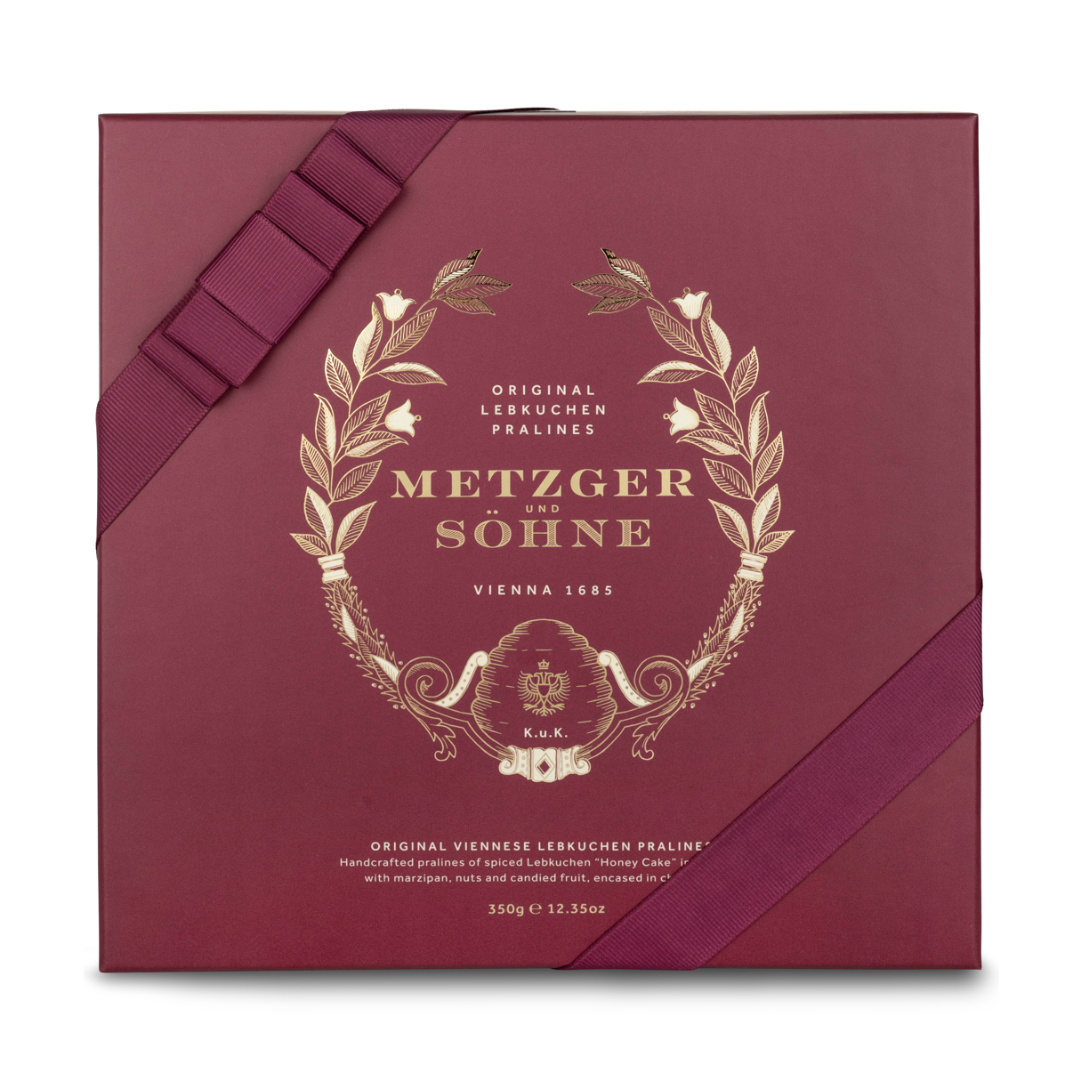 Premium Geschenkbox 25 Lebkuchen Pralinen 350g