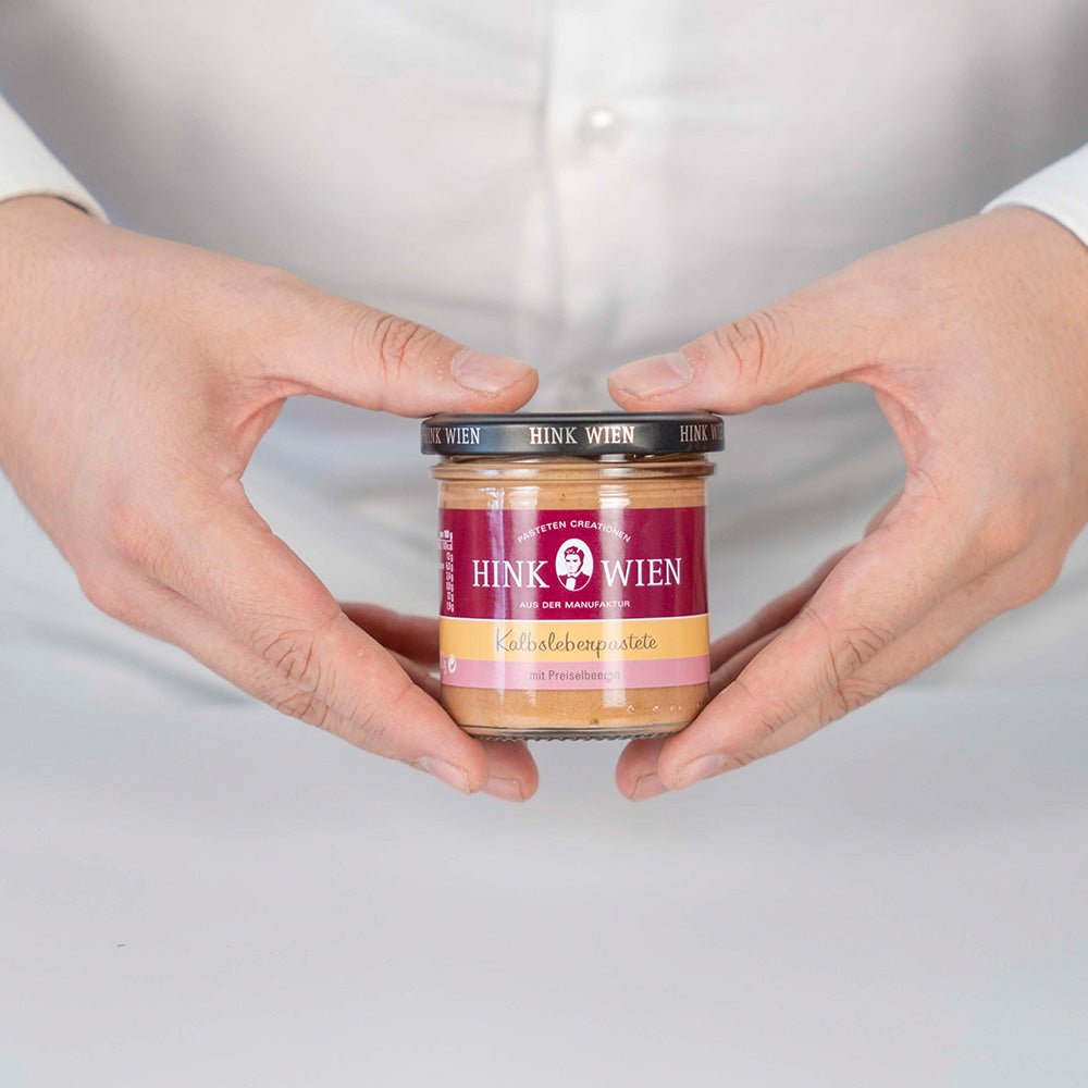 Kalbsleberpastete mit Preiselbeeren 130g