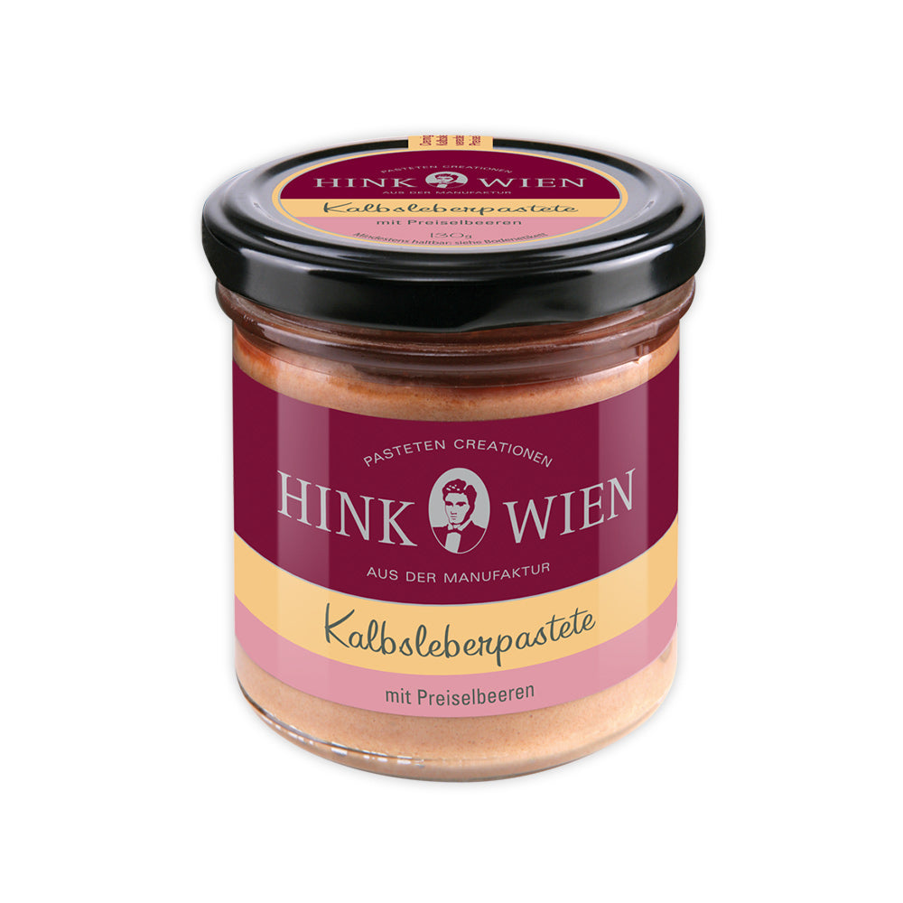 Kalbsleberpastete mit Preiselbeeren 130g