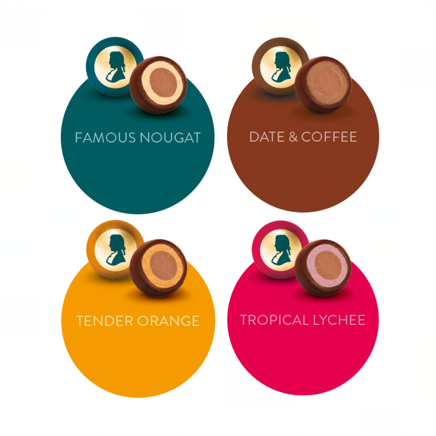 MOZART KOOGLES 205g Marzipan-Nougat überzogen mit dunkler Schokolade in exklusiver Geschenkbox