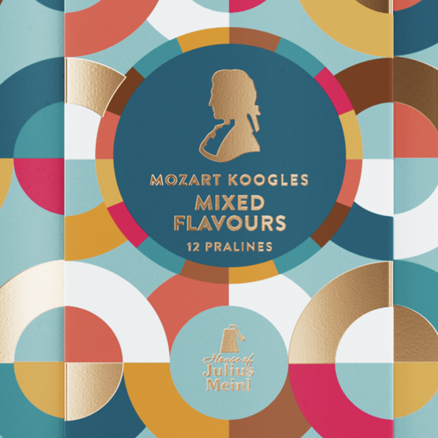 MOZART KOOGLES 205g Marzipan-Nougat überzogen mit dunkler Schokolade in exklusiver Geschenkbox