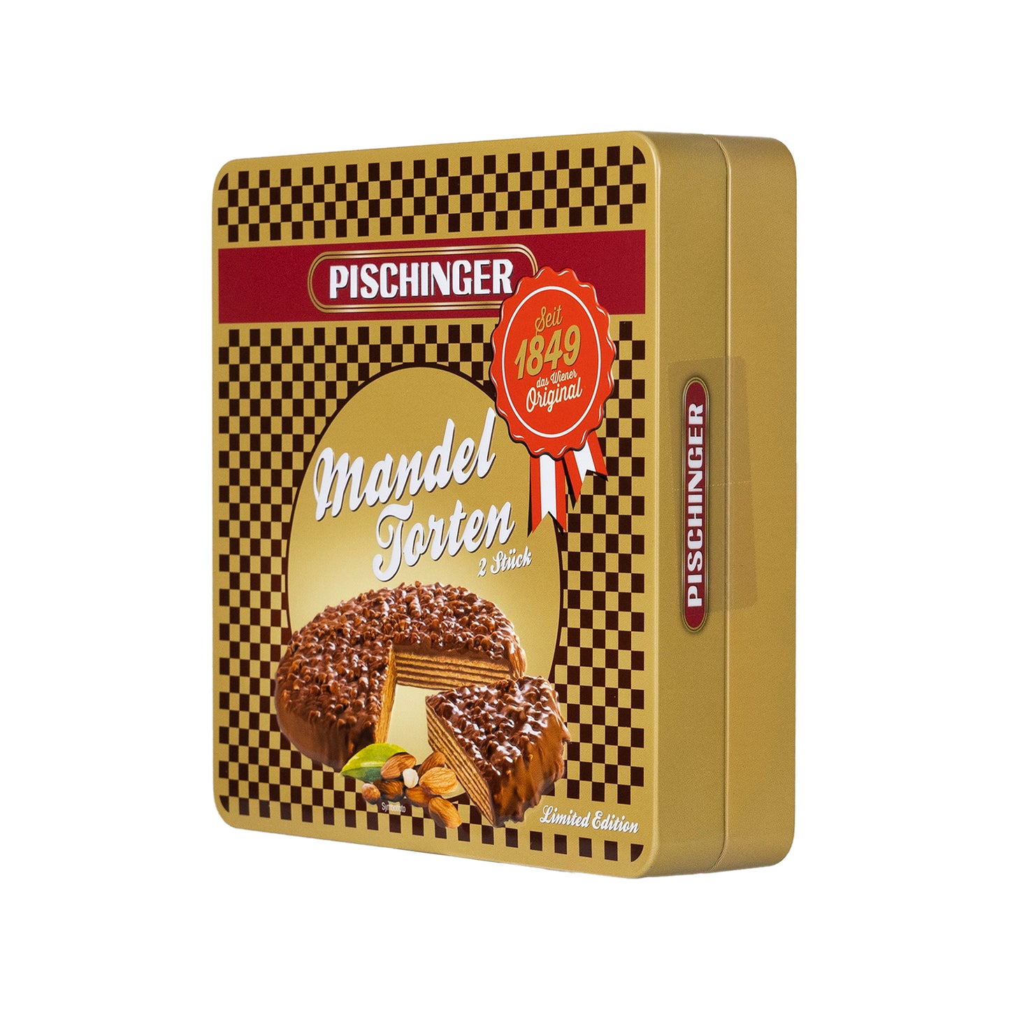 PISCHINGER MANDEL-WAFFEL TORTEN in limitierter Jubiläumsdose