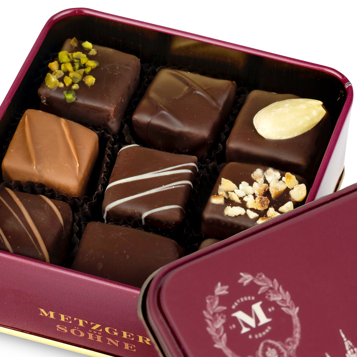Limitierte Stephansdom-Dose mit 9 Stück Lebkuchen Pralinen, 125g