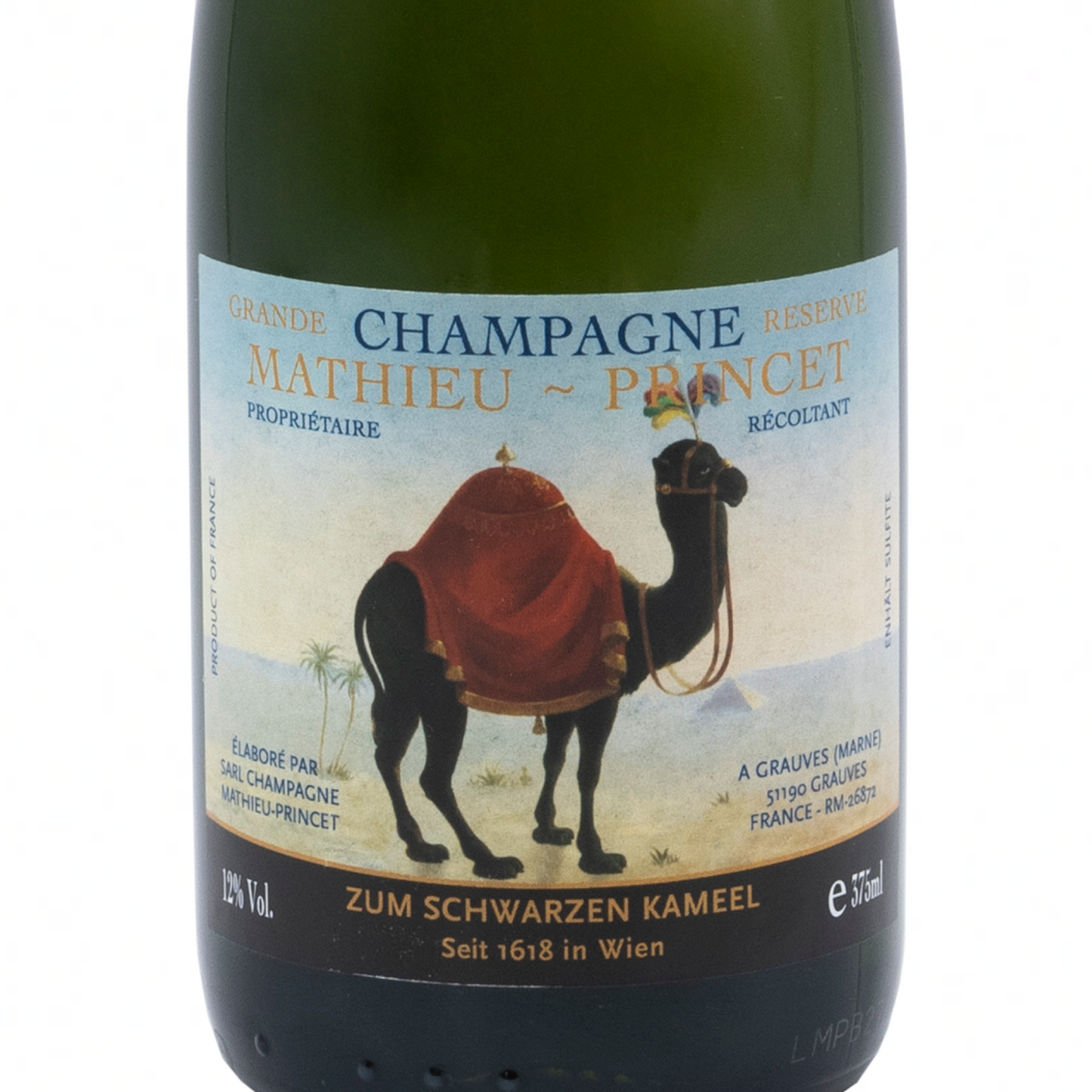 CHAMPAGNER MATHIEU PRINCET Selektion Schwarzes Kameel - Halbflasche 0,375l