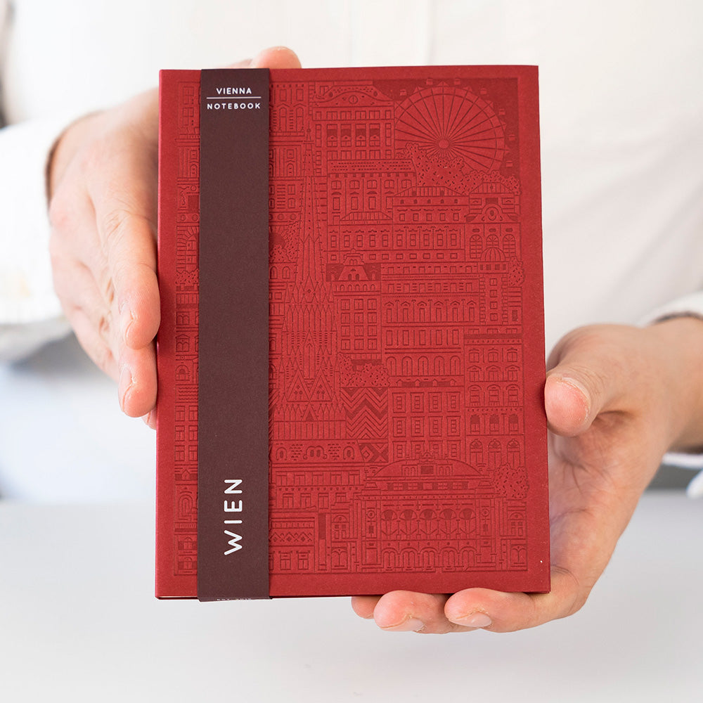 Premium Notizbuch - handgefertigt in drei Farben