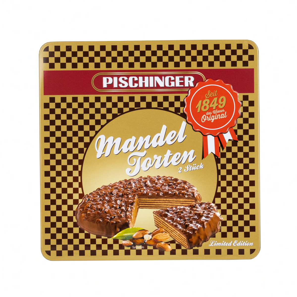 PISCHINGER MANDEL-WAFFEL TORTEN in limitierter Jubiläumsdose
