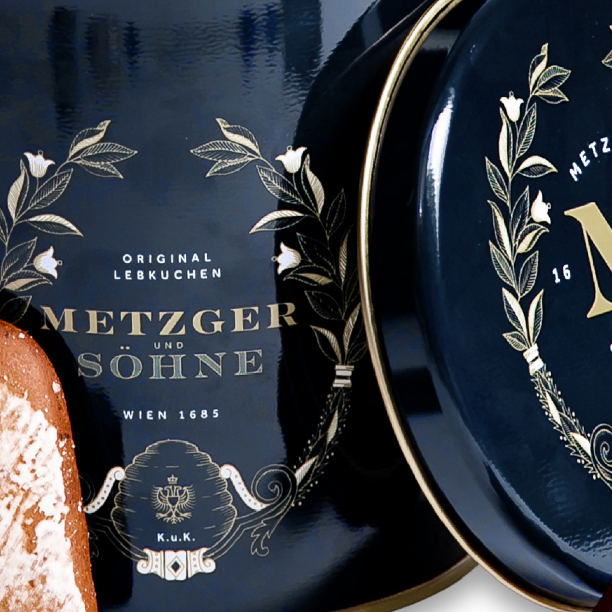 Feinste Lebkuchenvariation in edler Geschenkdose (3 Farben), 250g