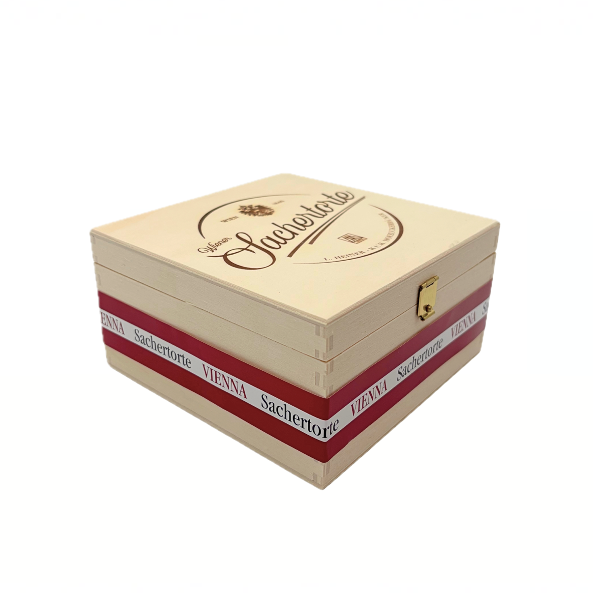Wiener Sachertorte Piccolo (3 Portionen) im exklusiven Holzkisterl