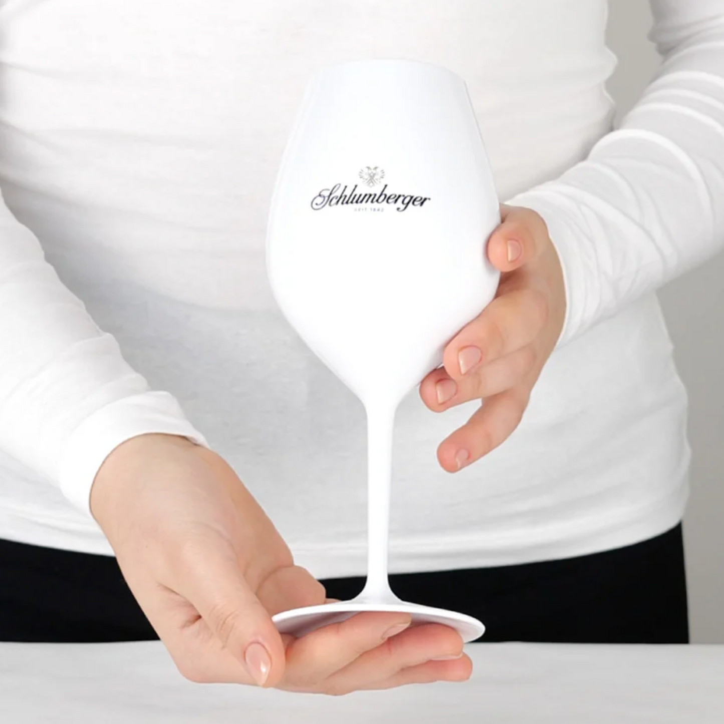 SECCO GLAS Kunststoff weiß