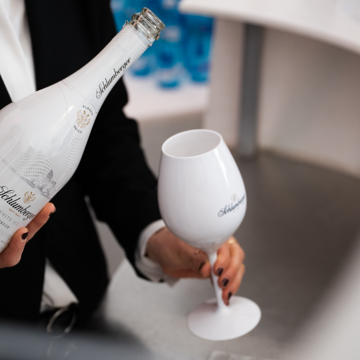 SECCO GLAS Kunststoff weiß