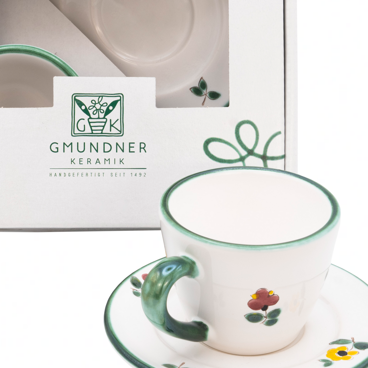 Gmundner Espresso-Set handbemalt limitiert