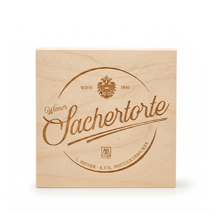 Wiener Sachertorte Piccolo - im exklusiven Holzkisterl