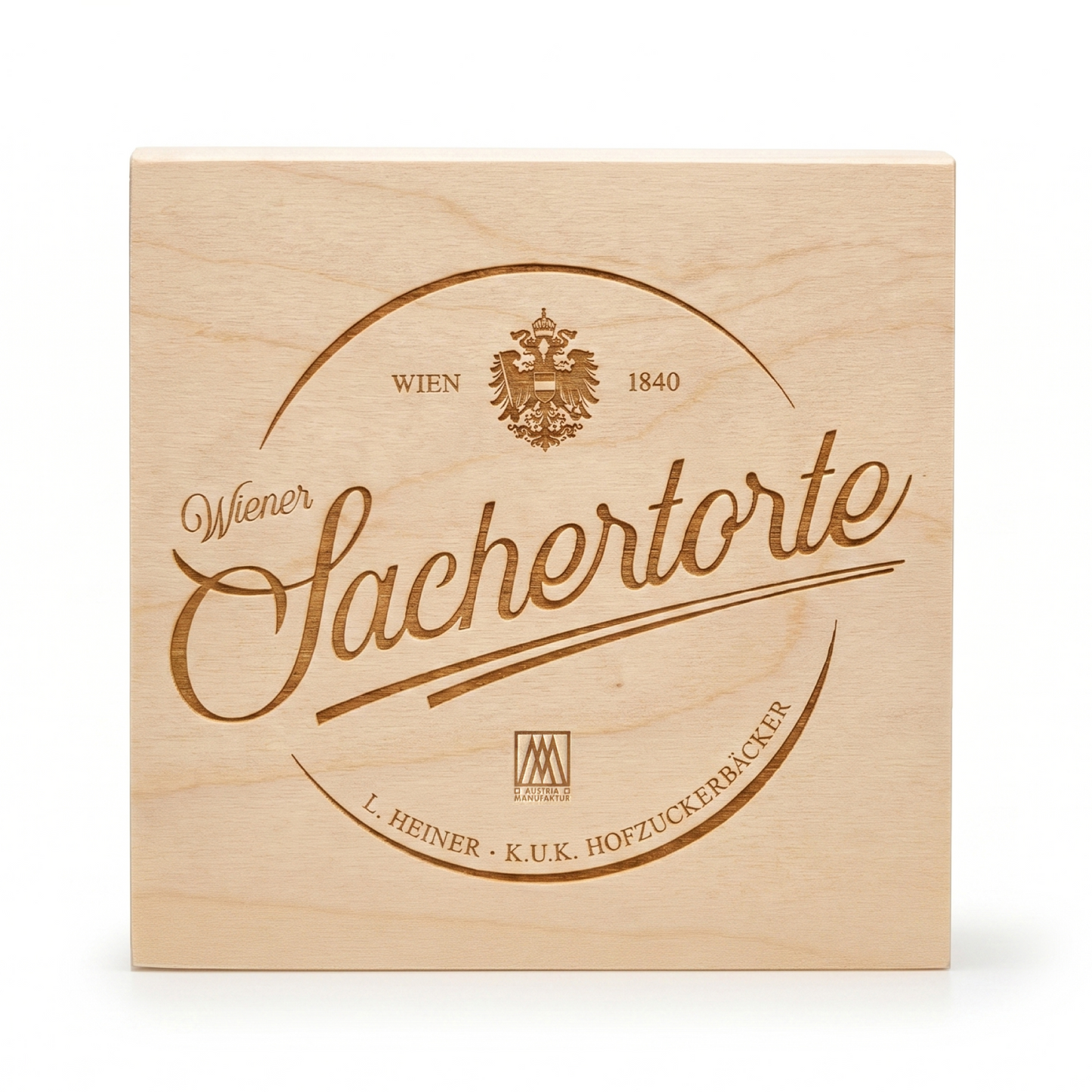 Wiener Sachertorte - im exklusiven Holzkisterl