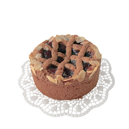 Linzer Torte · in geprägter Golddose