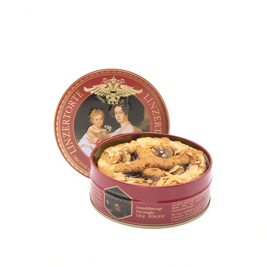 Original Linzertorte Mini - 2 Portionen (120g) in schöner Traditionsdose