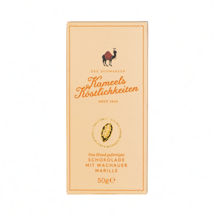 KAMEEL SCHOKOLADENTAFEL 50g - handgeschöpft mit Wachauer Marille