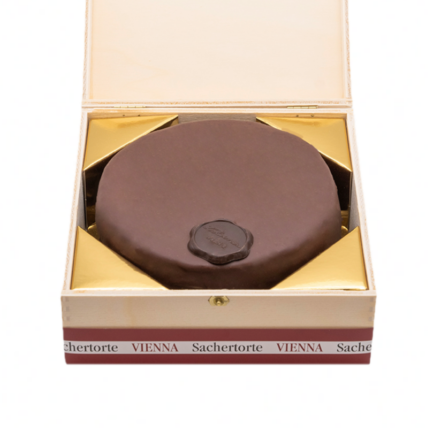 WIENER SACHERTORTE piccolo - im traditionellen Holzkisterl 220g