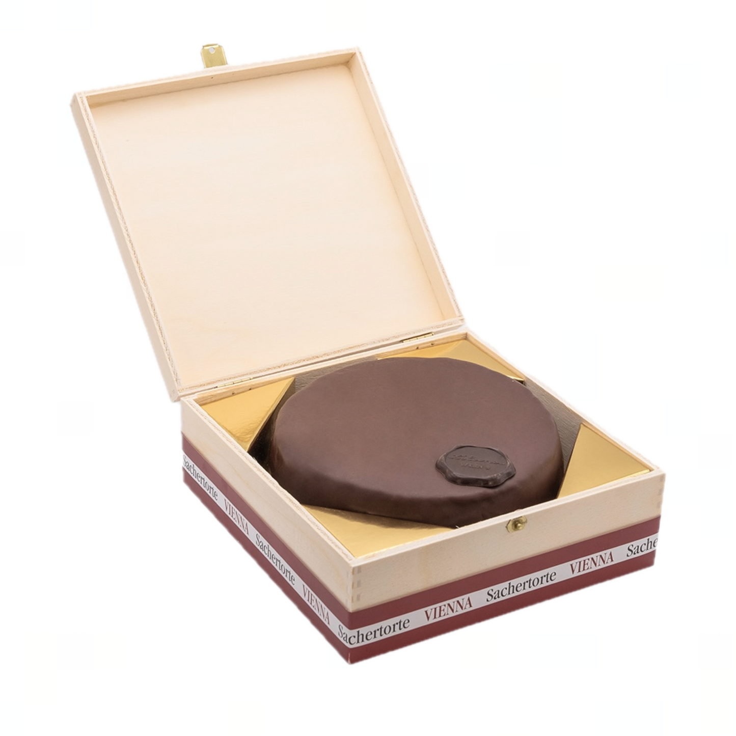 WIENER SACHERTORTE piccolo - im traditionellen Holzkisterl 220g