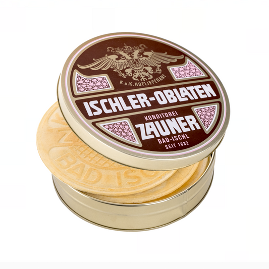 ISCHLER OBLATEN vom Zauner - 10 Stk. in traditioneller Geschenkdose
