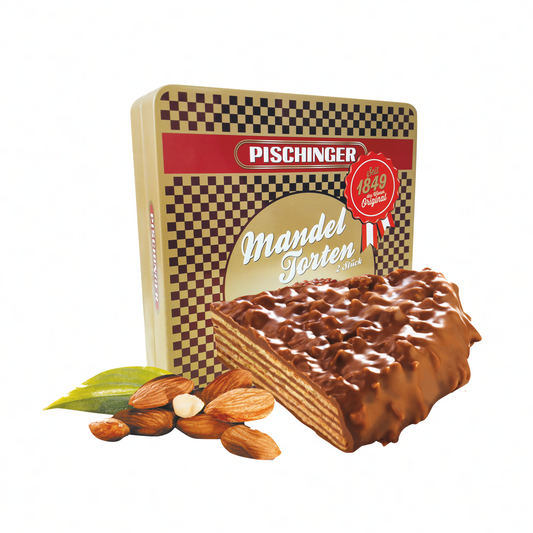 PISCHINGER MANDEL-WAFFEL TORTEN in limitierter Jubiläumsdose