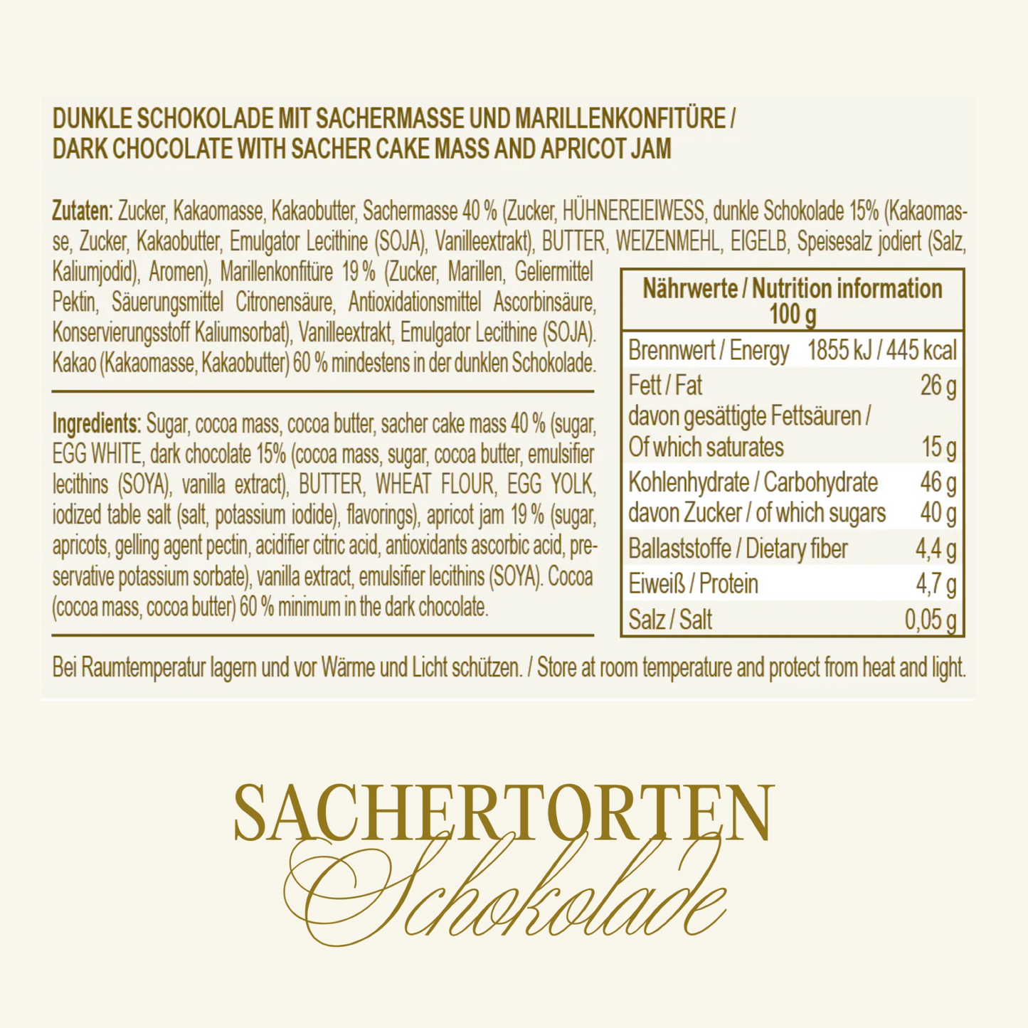 Sachertorten Schokolade – Wiener Klassiker neu interpretiert