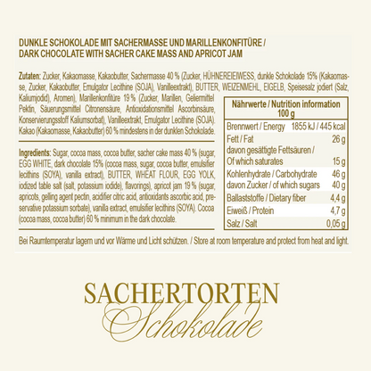 Sachertorten Schokolade – Wiener Klassiker neu interpretiert