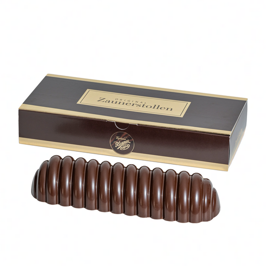 ORIGINAL ZAUNERSTOLLEN 520g überzogen mit Zartbitterschokolade