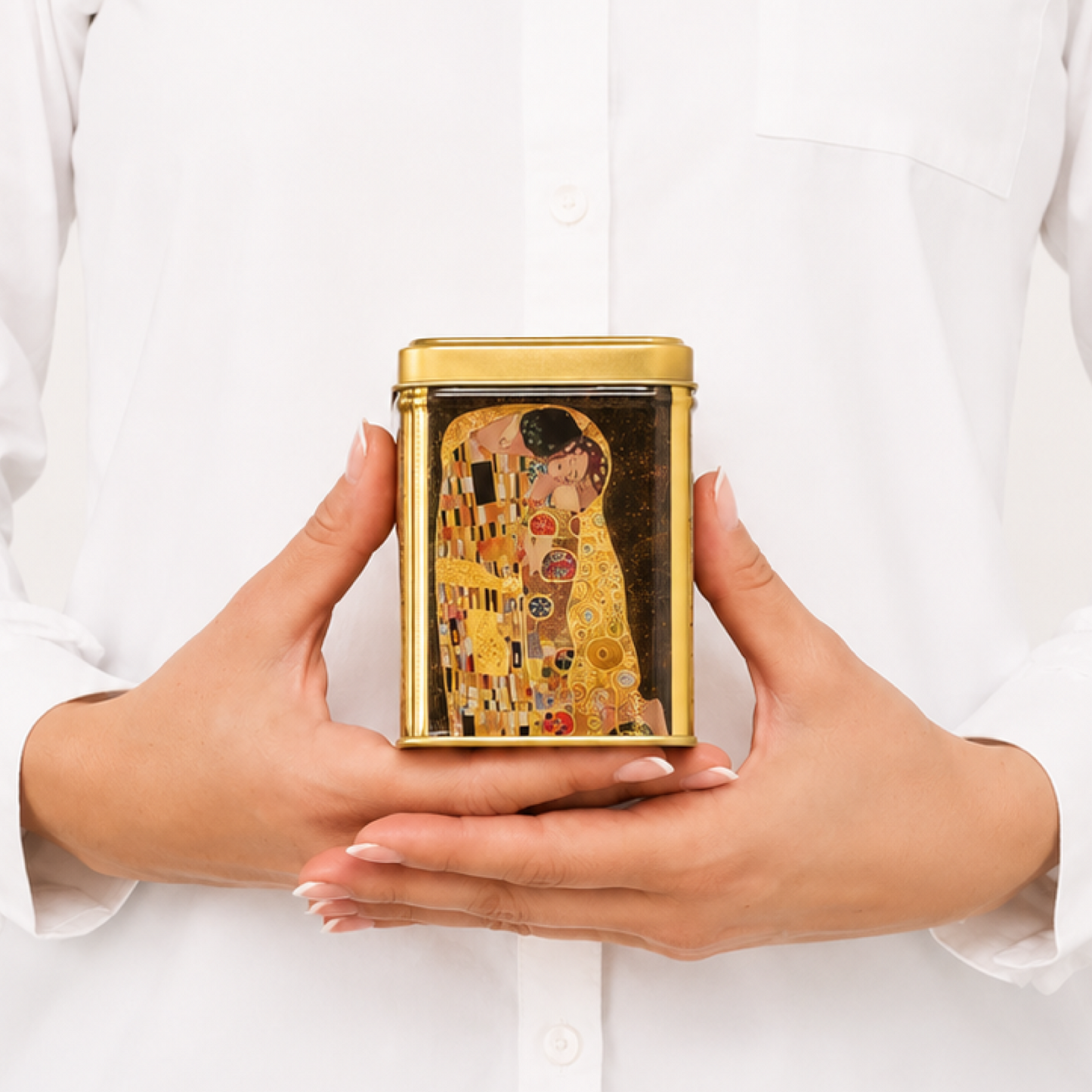 Klimt Teedose „Der Kuss“ mit Rooibos Orange