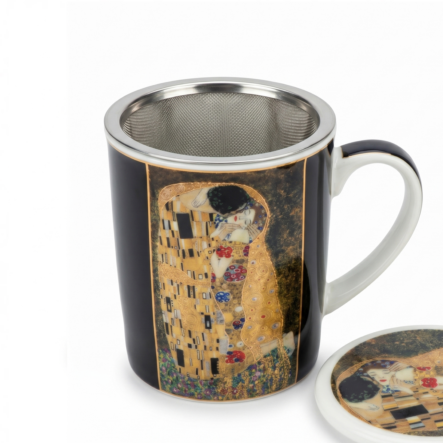Gustav Klimt Tee-Set „Der Kuss“ mit Rooibos Orange