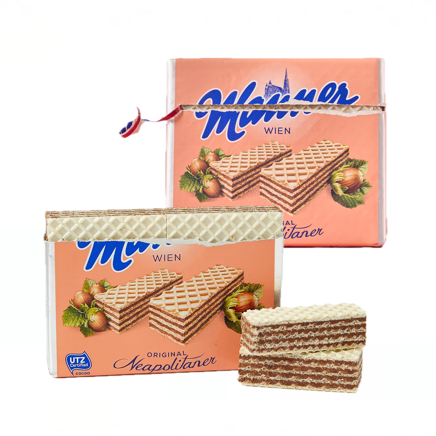 MANNER METALL DOSE mit 2 Packungen original Manner Schnitten
