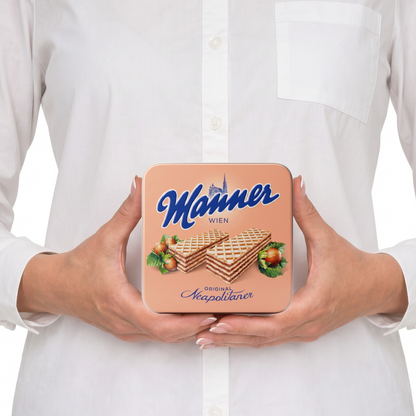 Manner Metalldose im ikonischen Design – mit zwei Packungen