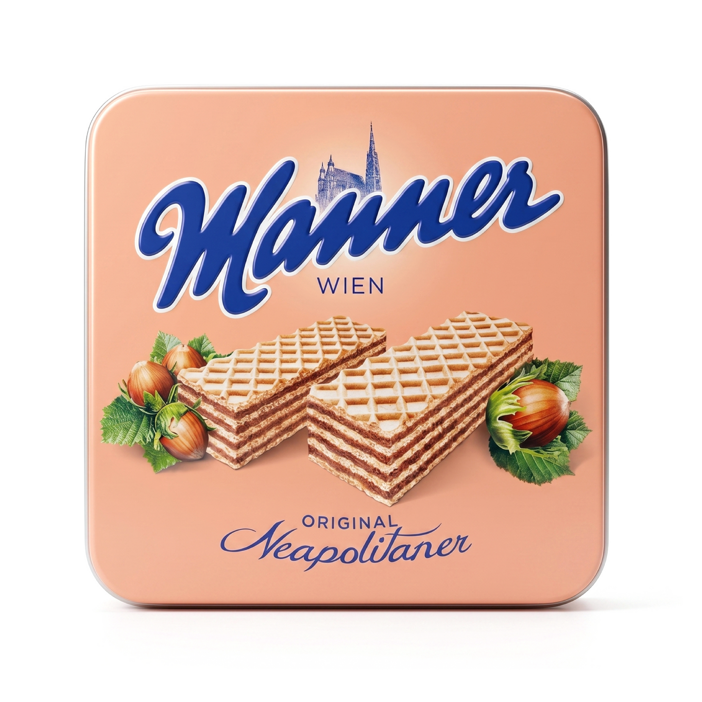 Manner Metalldose im ikonischen Design – mit zwei Packungen