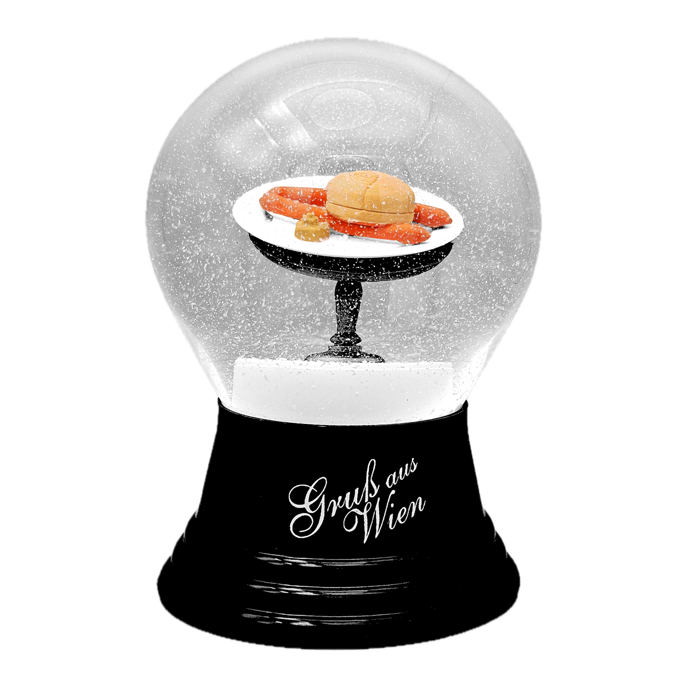 Original Wiener Schneekugel · Handgefertigt · 80 mm