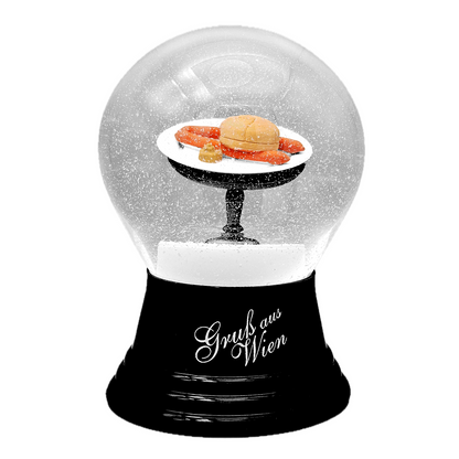 Original Wiener Schneekugel · Handgefertigt · 80 mm