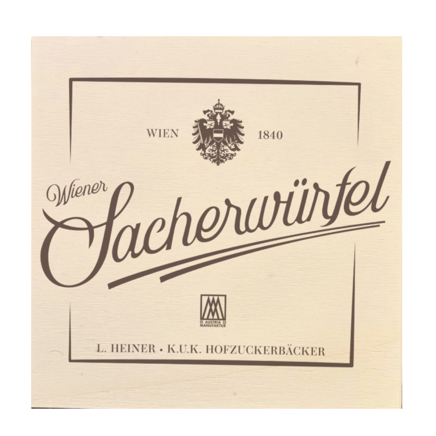 Wiener Sacherwürfel – im exklusiven Holzkisterl